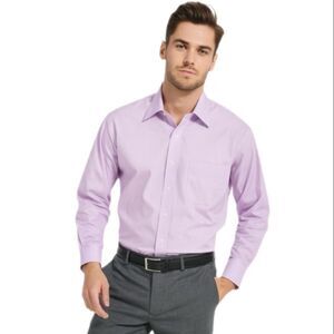 VanHeusen classic fit purple dress shirt, …